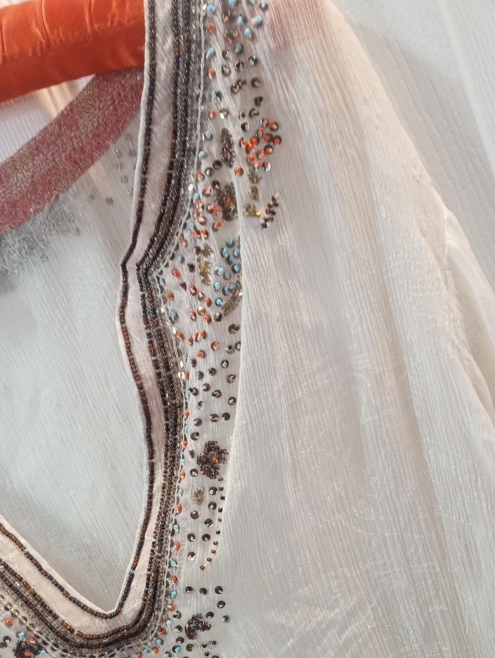 CHICO' EMBELLISHED SILK TUNIC - Picture 6 of 11